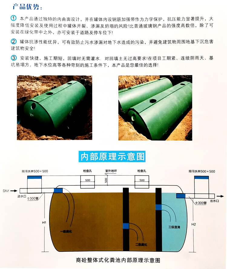 武侯玻璃钢化粪池